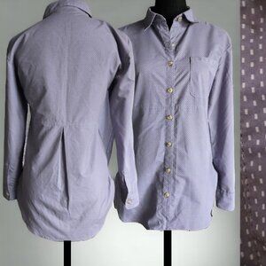 THE NORTH FACE "Stevie" Button Up Purple Sage print Blouse Size XS